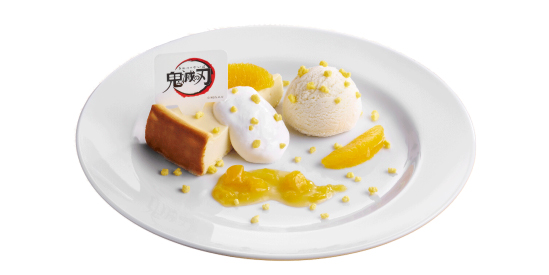 我妻善逸の雷の呼吸霹靂一閃チーズケーキプレート