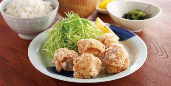 ジョイフル塩唐揚げ定食