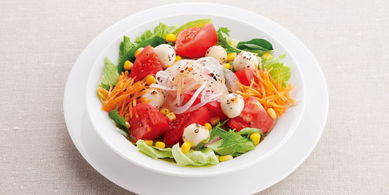 イタリアンチェリーモッツァとトマトのサラダ