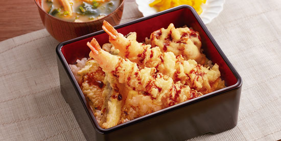 特製天丼（えび・ナス・かぼちゃ・とり天）