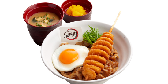 風柱　不死川実弥の竜巻きポテト豚スタミナ丼