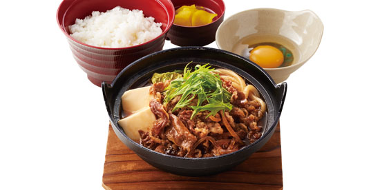 肉増し！すき焼き鍋定食