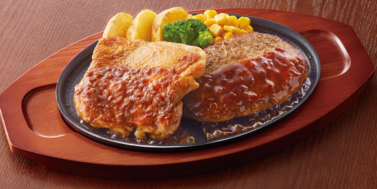 チキンステーキ＆ハンバーグ（単品）