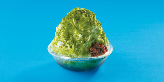 かき氷みるく抹茶あずき