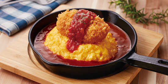 オムライス＆かにクリームコロッケ