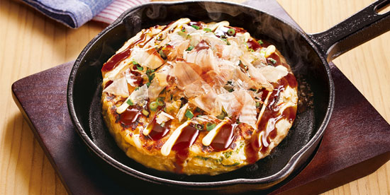 関西風お好み焼き